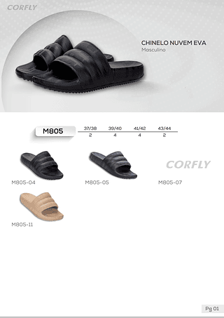M805 kit 12 chinelos