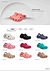 I801 kit 12 chinelos com pin