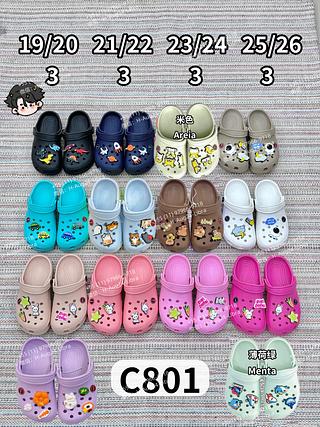 c801 kit 12 chinelos com pin
