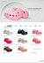 W1983 pacote com 12 chinelo plataforma com pin
