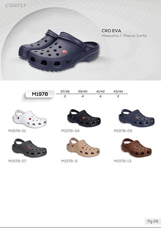 M1978 kit 12 chinelos com pin